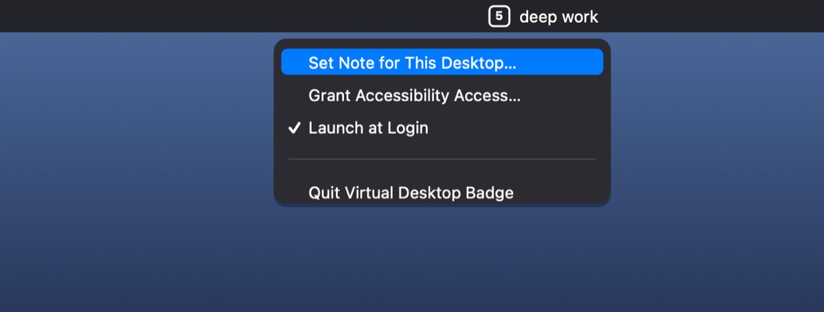 virtual desktop badge